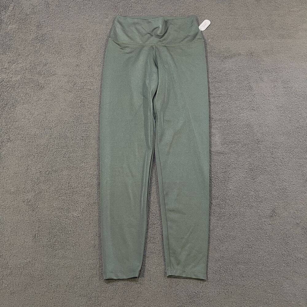 Aerie Chill Play Move Olive Green Activewear High Rise Leggings Women's Size S